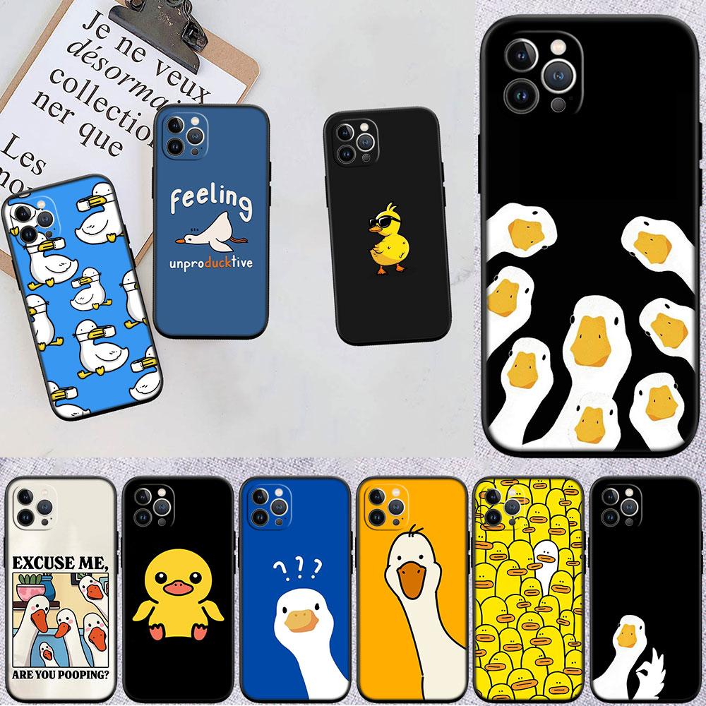 FM20 DUCK Cartoon Soft Shell Phone Case for Redmi Note 10 11 12 Pro Max 10S 10C 10T 11A 11S 12S 12C