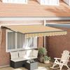 Retractable Awning Frame Yellow and Grey 300 X 250 Cm