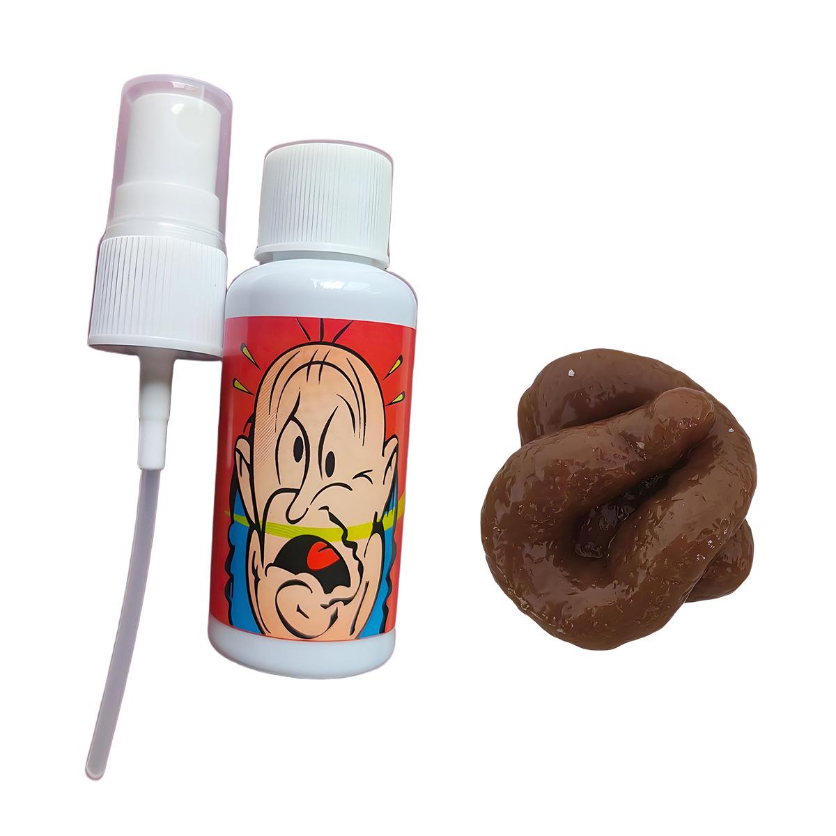 Вирусный набор для розыгрышей: Спрей с сильным запахом и реалистичная игрушка-какашка