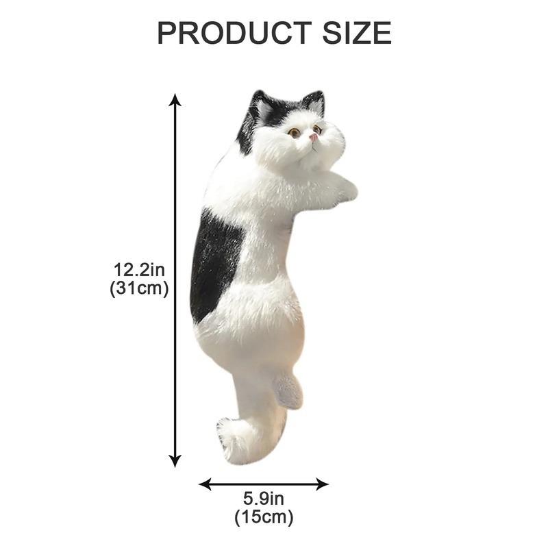 Cute Simulation Cat Plush Dolls Ornaments Figurine Home Desk Tv Hanging Toy Decor Car Decoration Stuffed Animals Sculptures