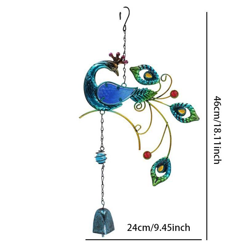 1pc Bamboo Wind Chime Light Color Five Tube Natural Coconut Shell Wood Garden & Home Hanging Door Decoration Handmade Craft Gift