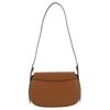 Michael Kors MK Lydia Metal Logo Adjustable Shoulder Strap Calfskin Shoulder Bag Women Shoulder Bag Brown 30R5GL0M2L-LUGGAGE