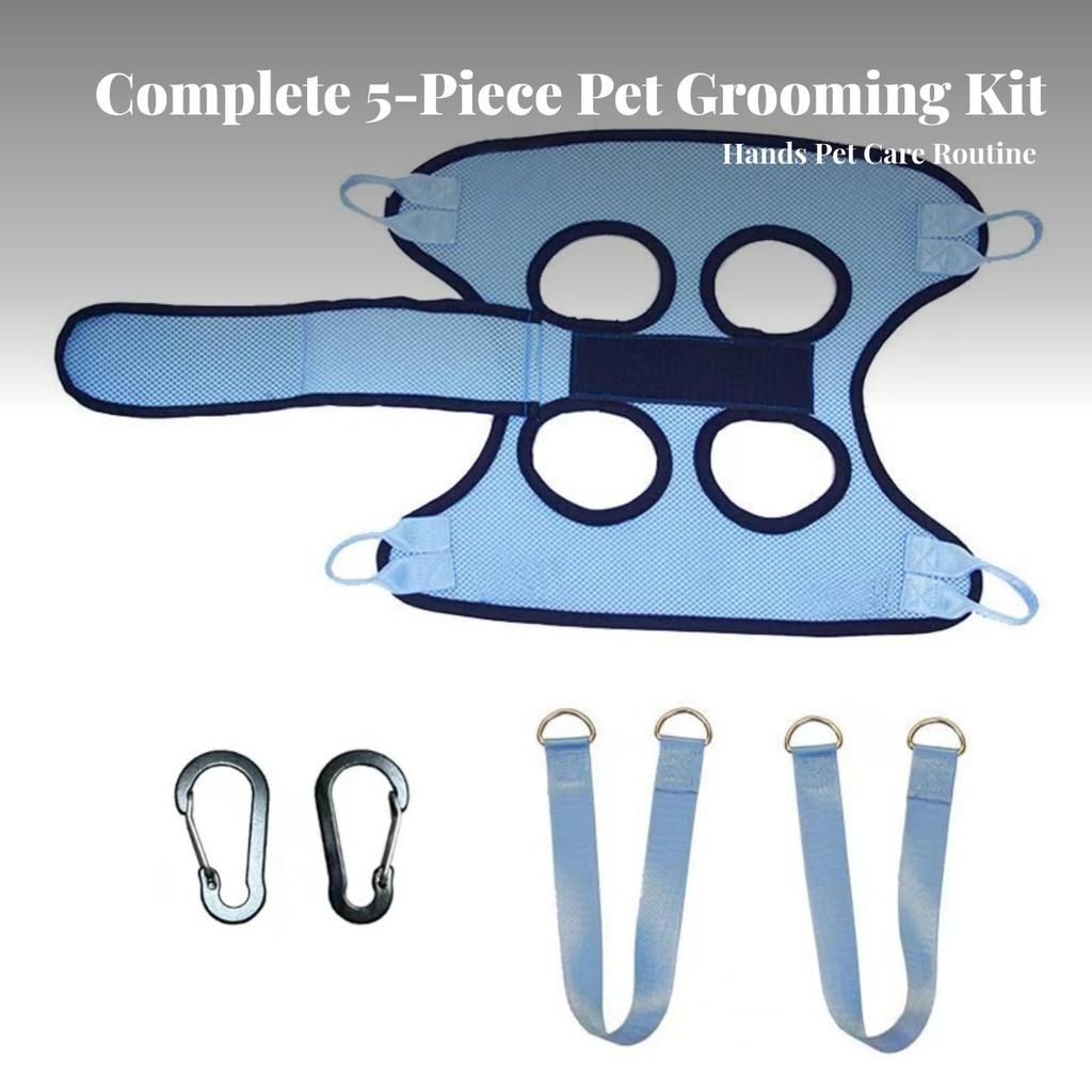 Dog Grooming Support | Breathable Mesh Fabric, Pet Harness with Straps,