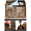 Handmade Leather Shoulder Briefcase Messenger Bag Mens 16 Inch Laptop Satchel