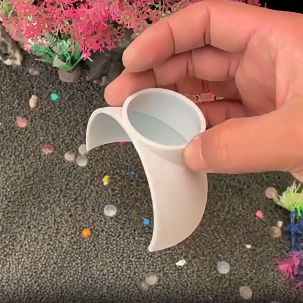 Künstliche Fisch Garnelen Versteckhöhlen 3D-Druck Betta Garnelen Tunnel Fisch Laichnest Eckplatzierung