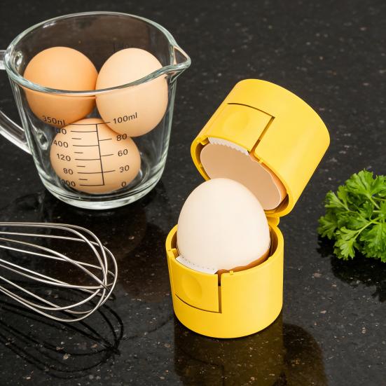 1/2Pcs Eggshell Opener 2 in 1 Hard Boiled Egg Peeler Cracker with Serrated Blade And Magnetic Punch Easy Shell Removal Kitchen Gadget Tool