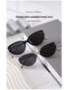 2025 High-End Cat-Eye Retro Sunglasses for Women - Small Frame, Street Style, Anti-UV