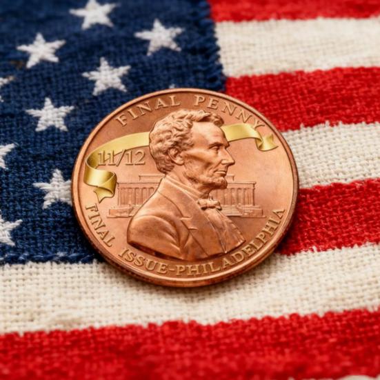 Der letzte Penny Tribut-Token Souvenir-Münze Sammlerqualität Letzte Penny Tribut-Münze mit Vintage-Finish Gedenkmünze