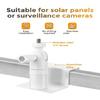 Universals Solars Panel Mount Aluminum Alloys Adjustable Gutters Brackets 360 Rotate Enhances Energy Efficiency