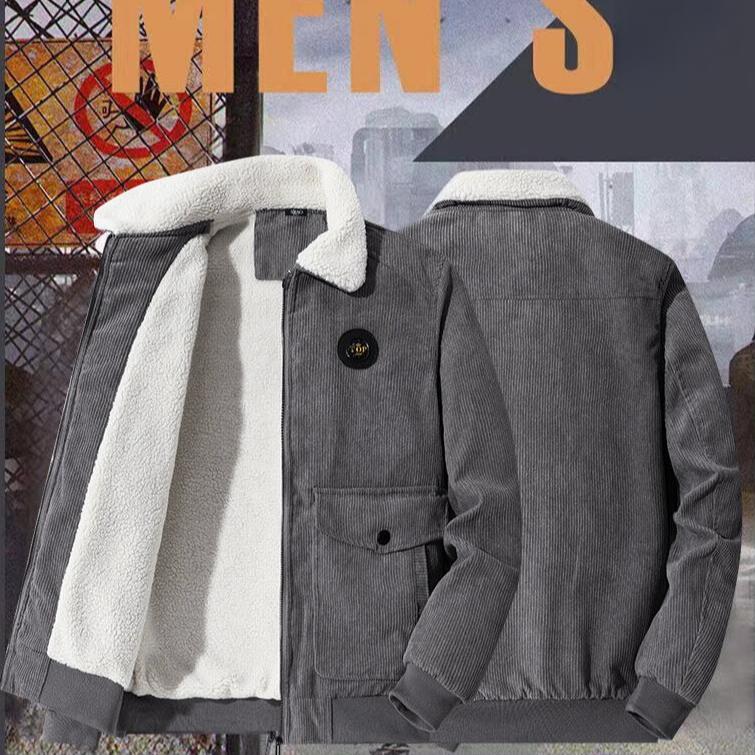 Corduroy Cotton-padded Jacket Men's Casual Cotton-padded Jacket Loose Bread Jacket Winter Coat