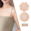10 Pieces Chest Pasties Comfortable Plum Shaped Non Woven Fabric Underwear Backless Nipple Cover