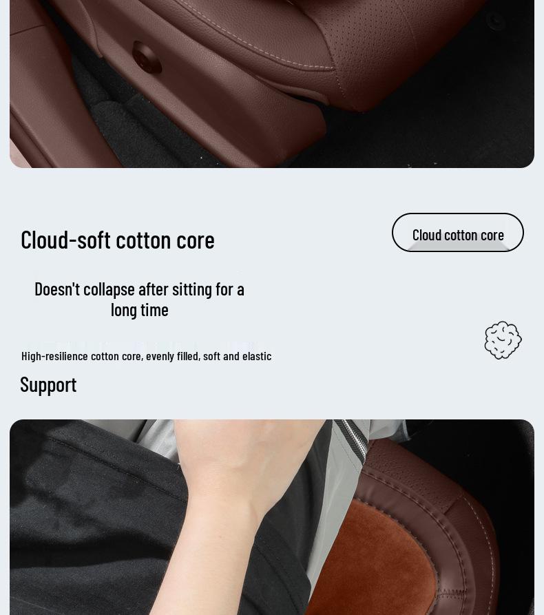 Mercedes-Benz E300L C260L GLC300L Winter Fleece Seat Cushions