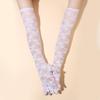 Elegant Wedding Mittens Transparent Lace Gloves Fashion Bridal Gloves  Wedding Bride