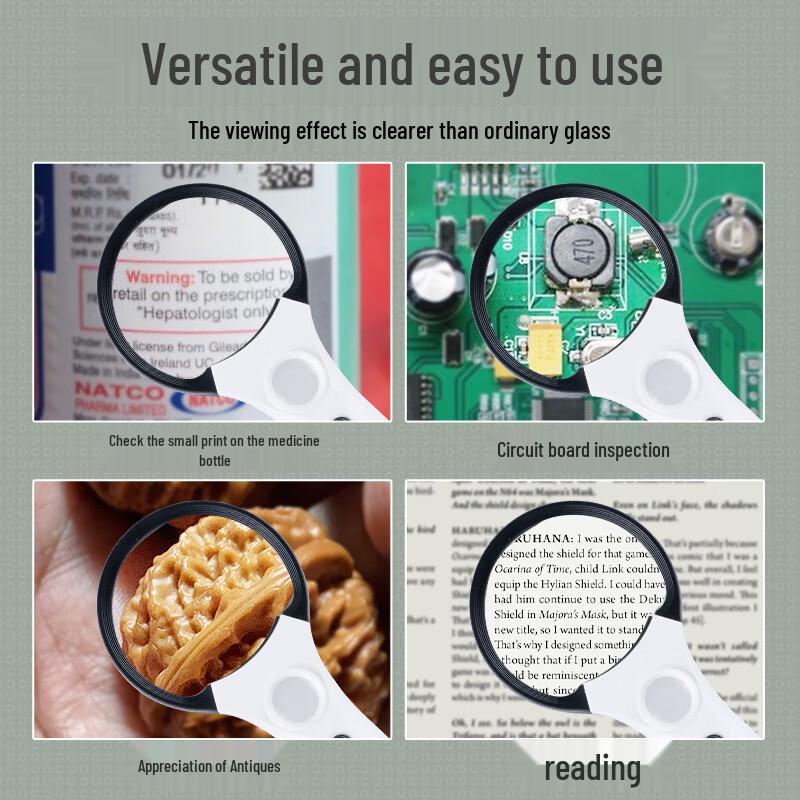 SupFire High Magnification LED Magnifying Glass