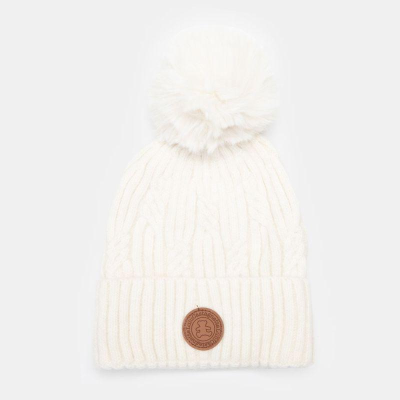 Bonnet maille tricotée angora Femme LULU CASTAGNETTE