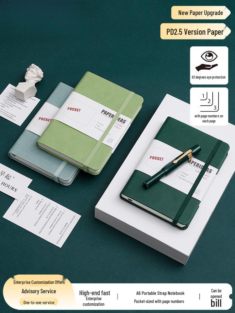A6 Taschenkarten Mini Notizbuch: Tragbares Kurzschrift-Tagebuch & Reporter-Journal