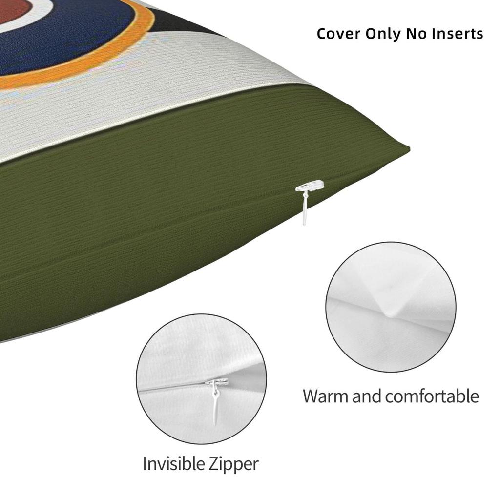 D-Day Stripes With RAF Roundel Pillowcase Cushion Comfort Throw Pillow Sofa Decorative Cushions Used for Home Living Room