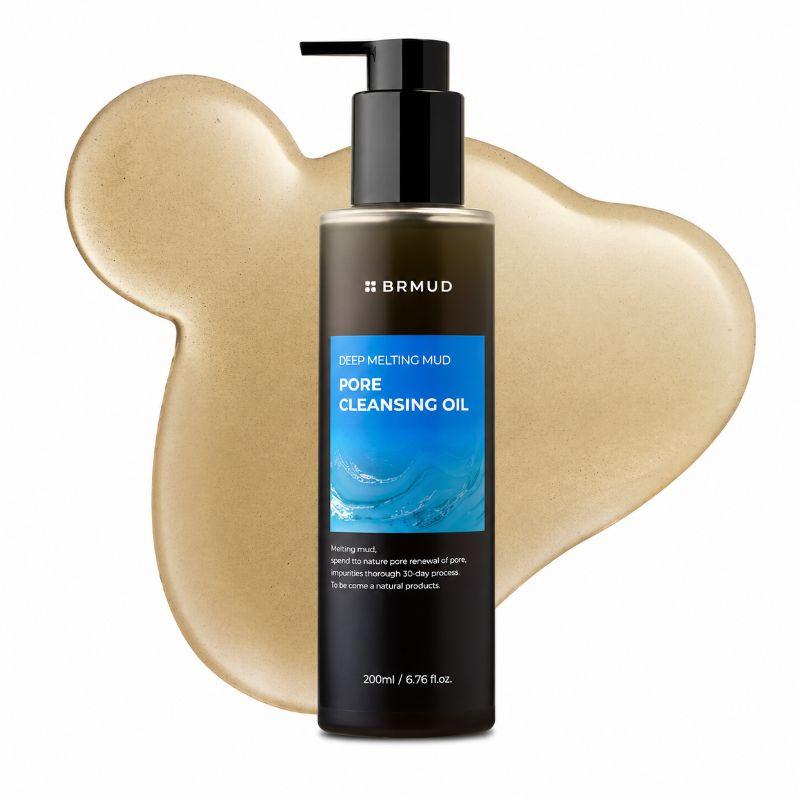 

BRMUD Deep Melting Mud Pore Cleansing Oil 200g Gentle Acne Care Makeup Remover Lash Extension Safe K-Beauty Cleanser
