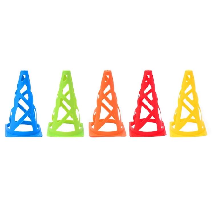 10Pcs 23cm Football Traffic Marker Cones Set for Basketball, Indoor Outdoor Game