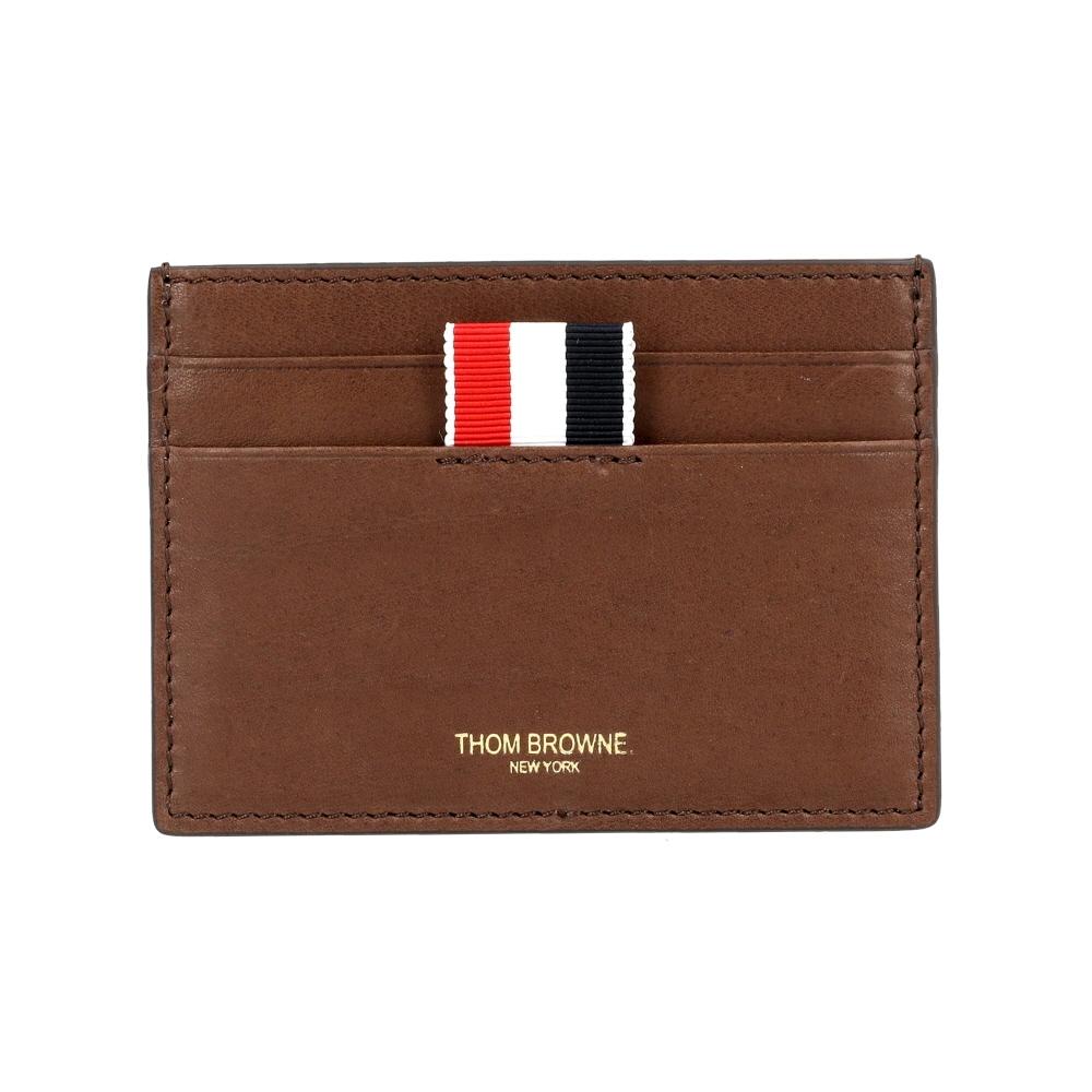 

Thom Browne Soft Calf Leather Three Stripe Card Wallet Maw020l L0117 MAW020L L0117 205