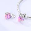 Original Charms Copper White Zircon Pink Dv Camera Pendants Fit Charm Plata Bracelets For Women Women Jewelry Making Diy