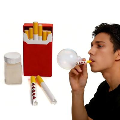1 Set Herb Roll Bubble Blower Pipe with Storage Box Bubble Solution Stress Relief Bubble Blowing Wand Toddlers Boys Girls Bubble Making Stick Toy