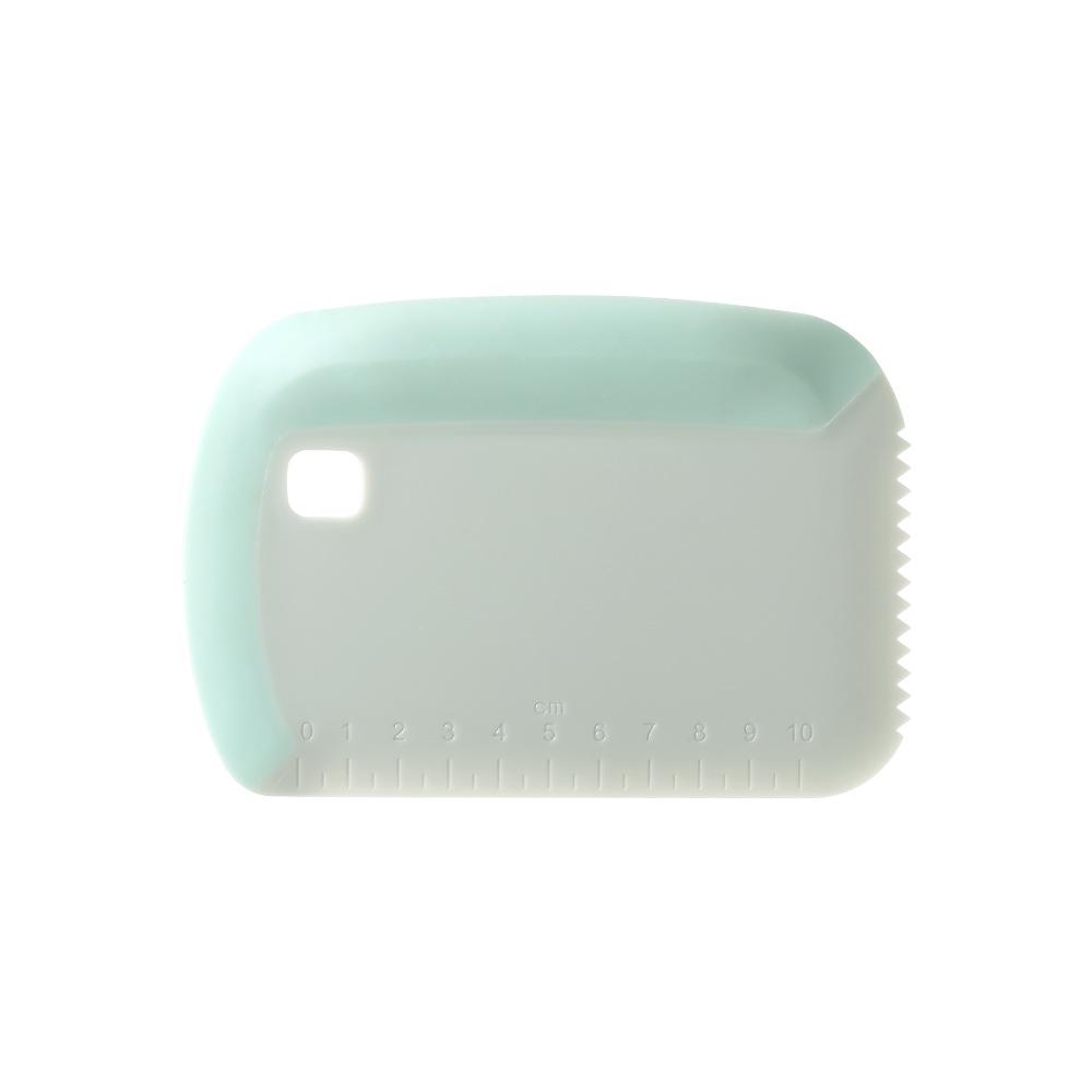 FaSoLa Multi-Functional Silicone Spatula and Dough Scraper for Baking and Frosting Green