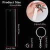 Keychain DIY Making Supplies with for Key Rings Personalized Unfinished Ornament