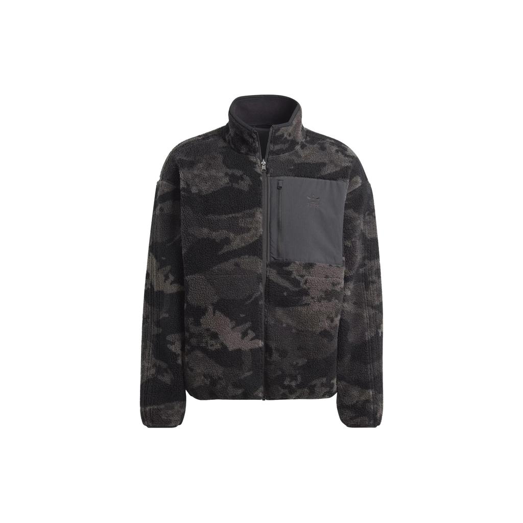 Adidas Originals Jackets Men's Black Stand Collar Moderate Other II8174