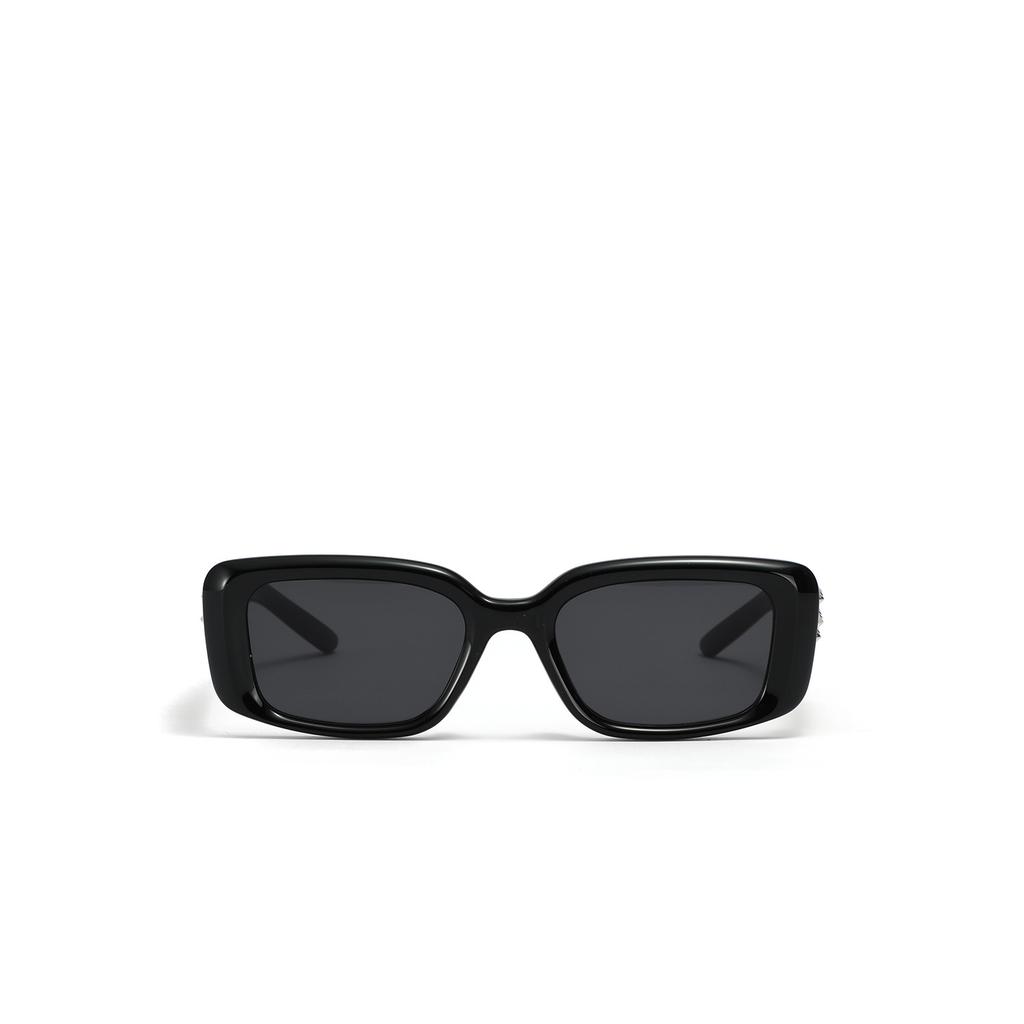 Large Frame Glasses Rivet Rectangle Sunglasses Gay Personality Sunglasses Female Feeling