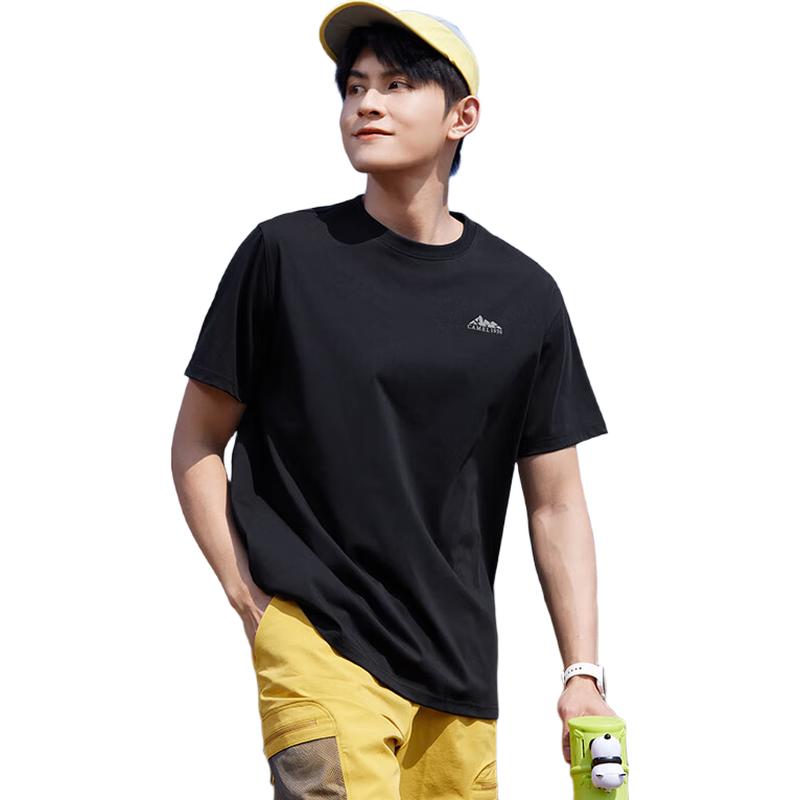 CAMEL Men's Three-Proof Round Neck Short Sleeve T-Shirt