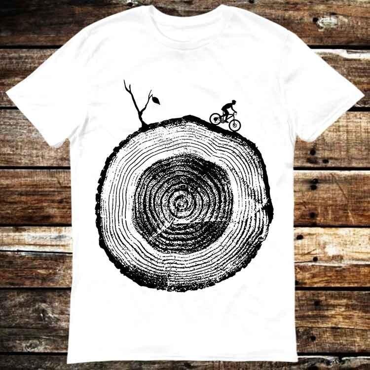 Bike Cycle Tree Rings Camping Outdoors Hiking T Shirt 6302 Unisex T-Shirt XXXXL