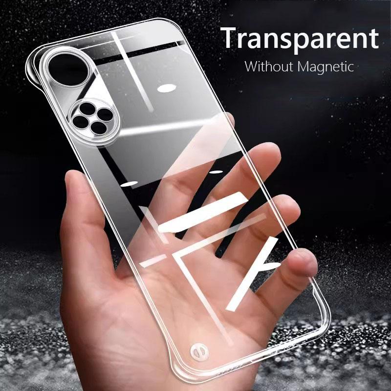 

Frameless Magnetic For Magsafe Slim Case For Honor 50 Honor50 Pro SE Wireless Charging Hard Back Cover For Honor 50