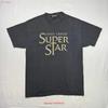 T-shirt Vintage 1996 Jesus Christ Super Star Uomo Taglia Media Nera Anni '90 vintage Lavata grafica moda Streetwear casual