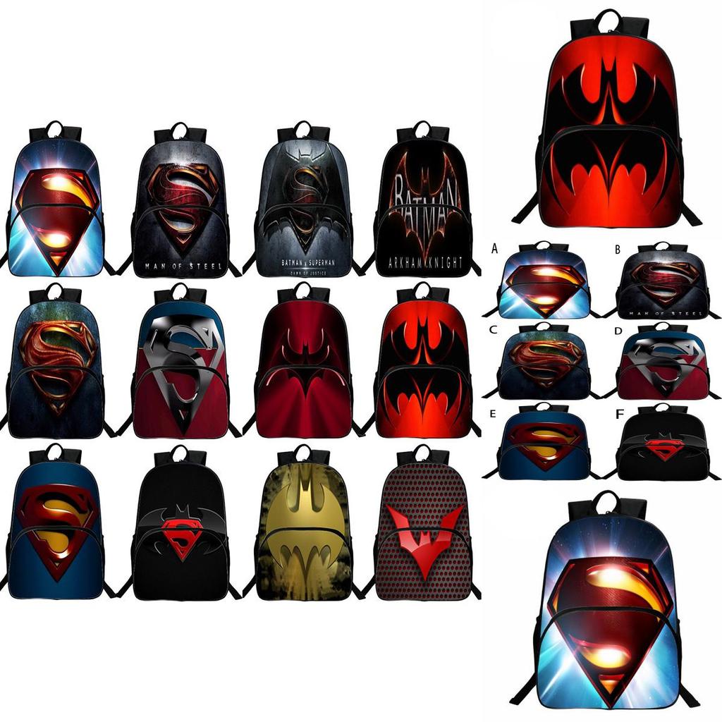 Stylish Cartoon Print Softback Fashion Super Hero Backpack For Kids
