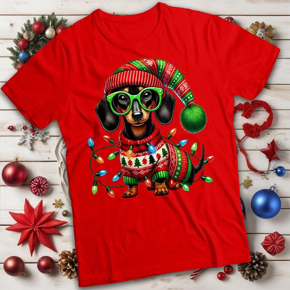Funny Ugly Unisexs And Unisexs Dachshund Christmas TShirt Tee Mc S