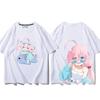 Anime Cosplay Blue Archive Azusa Fashion T-shirt Summer Shirt Fans Short Sleeves Man Girl Clothes Tees Gift Pure Cotton Tops