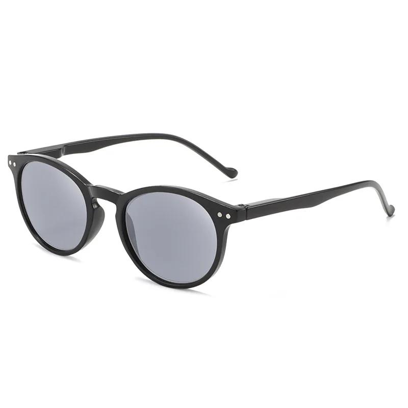Hochwertige Retro-Lesebrille für Damen und Herren, klassisches rundes Gestell, Blaulichtfilter, Unisex, Presbyopie-Brille, Dioptrien +1,0 bis +4,0