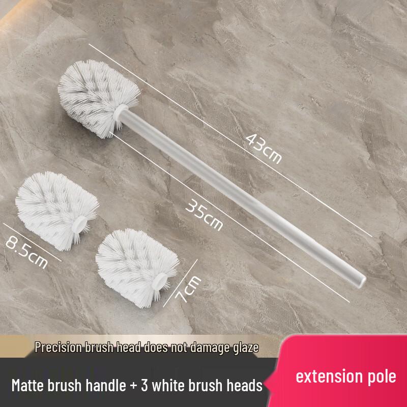 Wall-Mounted Replaceable Toilet Brush Set