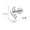 Fashion Gold Plated Titanium Alloy Geometric Trendy Unisex Body Piercing Earrings for Women's Lip Nails Tongue