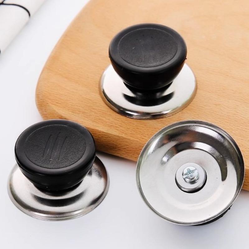 Universal Household Heat-resistant Handle for Pot Lid, Top Bead Stainless Steel Cap, Steamer and Stir-frying Pot Lid Handle