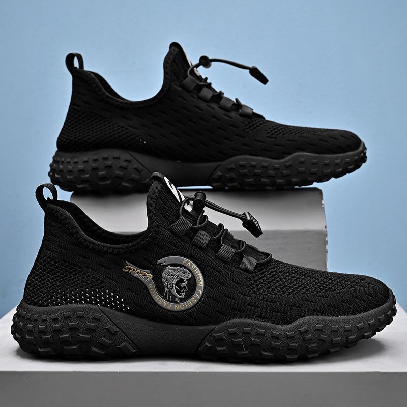 

Летняя сетчатая обувь с тонкой дышащей мягкой подошвой, полая повседневная обувь для улицы, нескользящая и износостойкая мужская сетчатая обувь 38