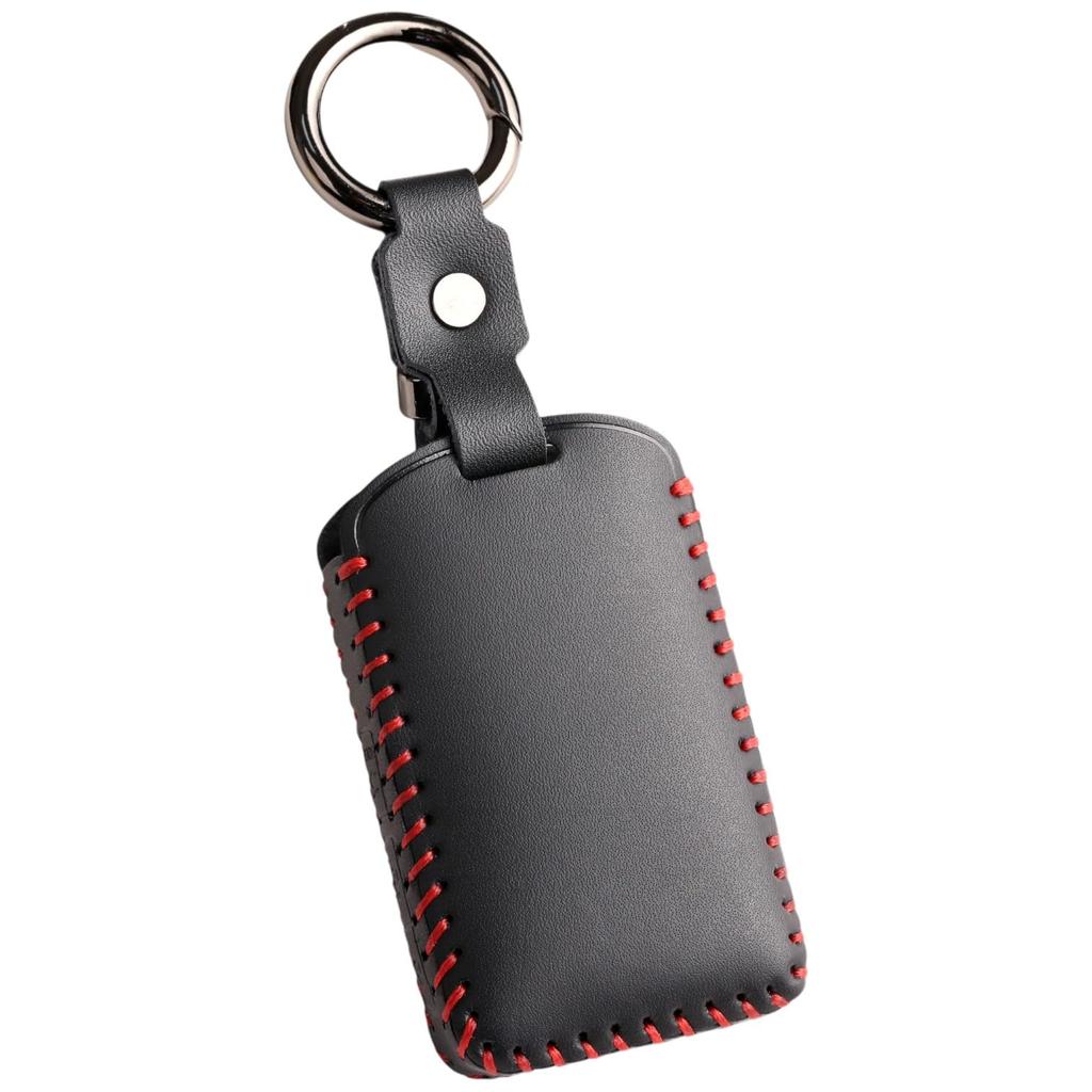 Smart Key Genuine Leather Key Compatible with Mazda Compatible Accessory Black 3 [Hallmo] Case, Cover,