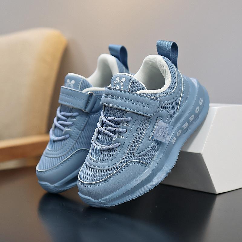 Sneakers Girls' Shoes Summer Children's Single Network 2025 Trendy Shoes Babu Bean Breathable Non-slip Medium and Older Children's Soft Sole New