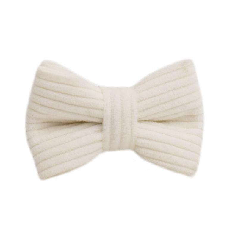 White velvet cat collar pet collar cute cat bell cat collar bow leash S