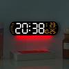 Creative New Product Wall Clock Multi-function Clock Living Room Watch Large Screen LED Digital Alarm Clock 6651