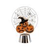 Halloween Pumpkin Lamp Decoration Creative Atmosphere Prop with Spider Web and Witch Hat Design for Indoor Tabletop Display