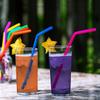 15 FITS ALL TUMBLERS STRAWS - Reble Silicone Straws for 30 and 20 oz Yeti - Flexible Easy to Clean + 2 Cleaning Brushes - BPA Free, No Rubber Taste