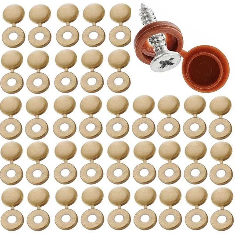 100 PZ Tappi Decorativi per Viti per Chiodi in Plastica Copri Dadi per Auto Tappi Protettivi Copri Viti Autofilettanti Ferramenta per Mobili