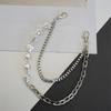 Simple Waist Chain For Women Temperament Pearl Beaded U-Shaped Waist Chain Hip Hop Rock Personality Jeans Chain Accessories